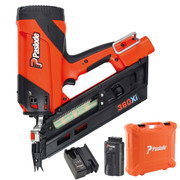 Paslode 360Xi Gas First Fix Nail Gun, 1x 2.1Ah Battery, Charger & Case