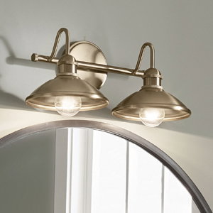 Clyde 2 Light 17 inch Champagne Bronze Bath Vanity Light Wall Light by Kichler