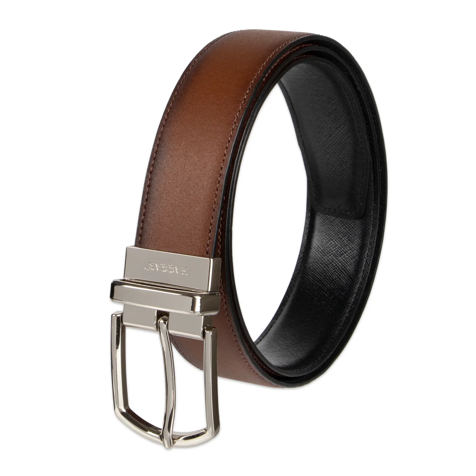 Image of 2-in-1 Reversible 35m Leather Dress Belt
