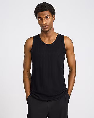 Jersey Textured Zig Zag Sweater Tank