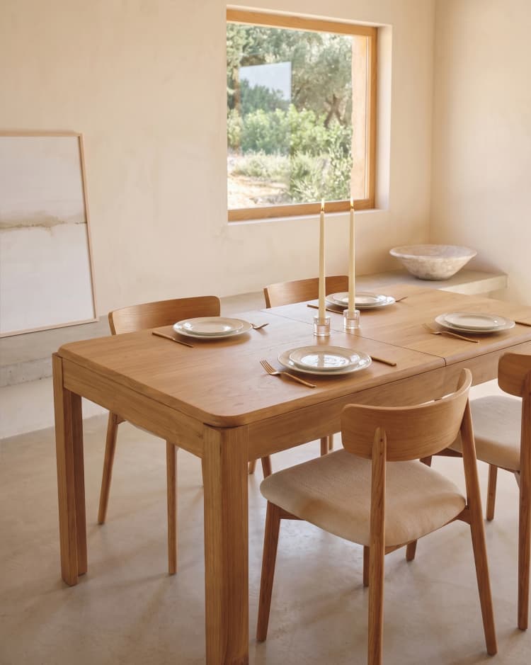 Mesa de comedor extensible Noma