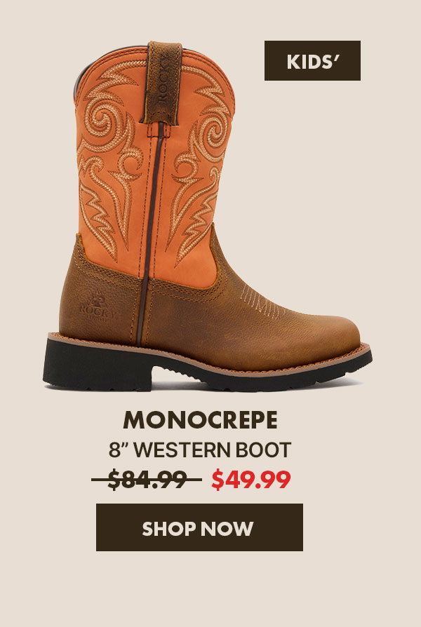 Rocky Kid’s MonoCrepe Western Boot