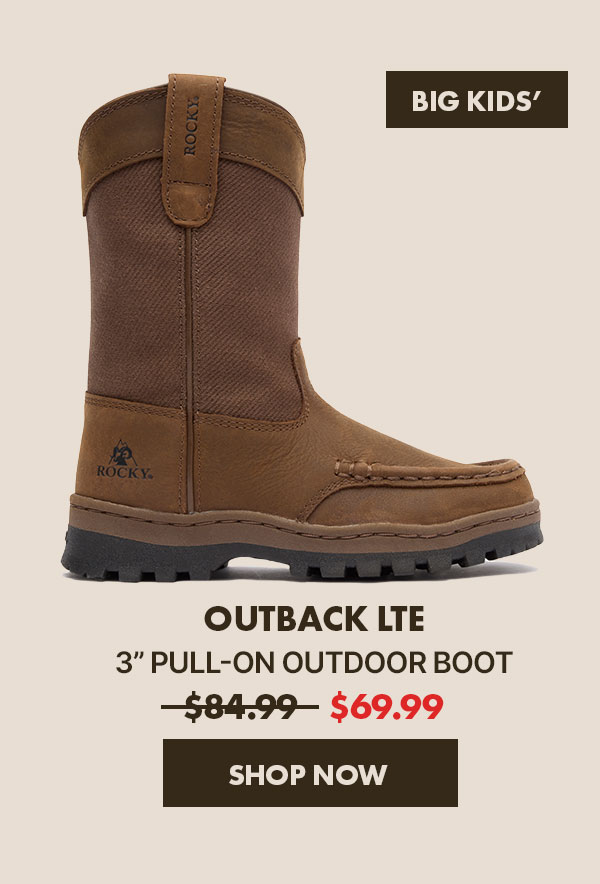 Rocky Outback LTE Big Kid’s Pull-On Outdoor Boot