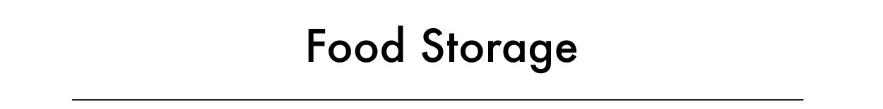 Food Storage