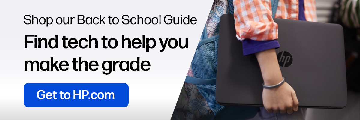 Shop our Back to School Guide | Find tech to help you make the grade | Get to HP.com