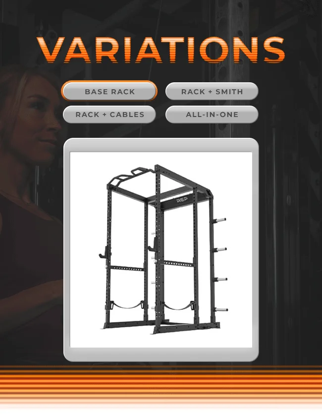 REP Fitness Altitude Power Rack Variations - Base Rack / Rack + Smith / Rack + Cables / All-In-One