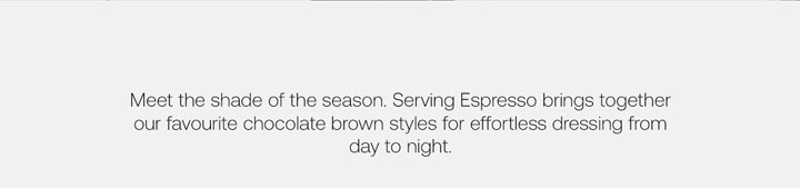 Serving Espresso