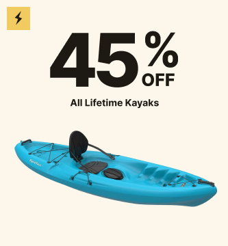 45% Off All Lifetime Kayaks