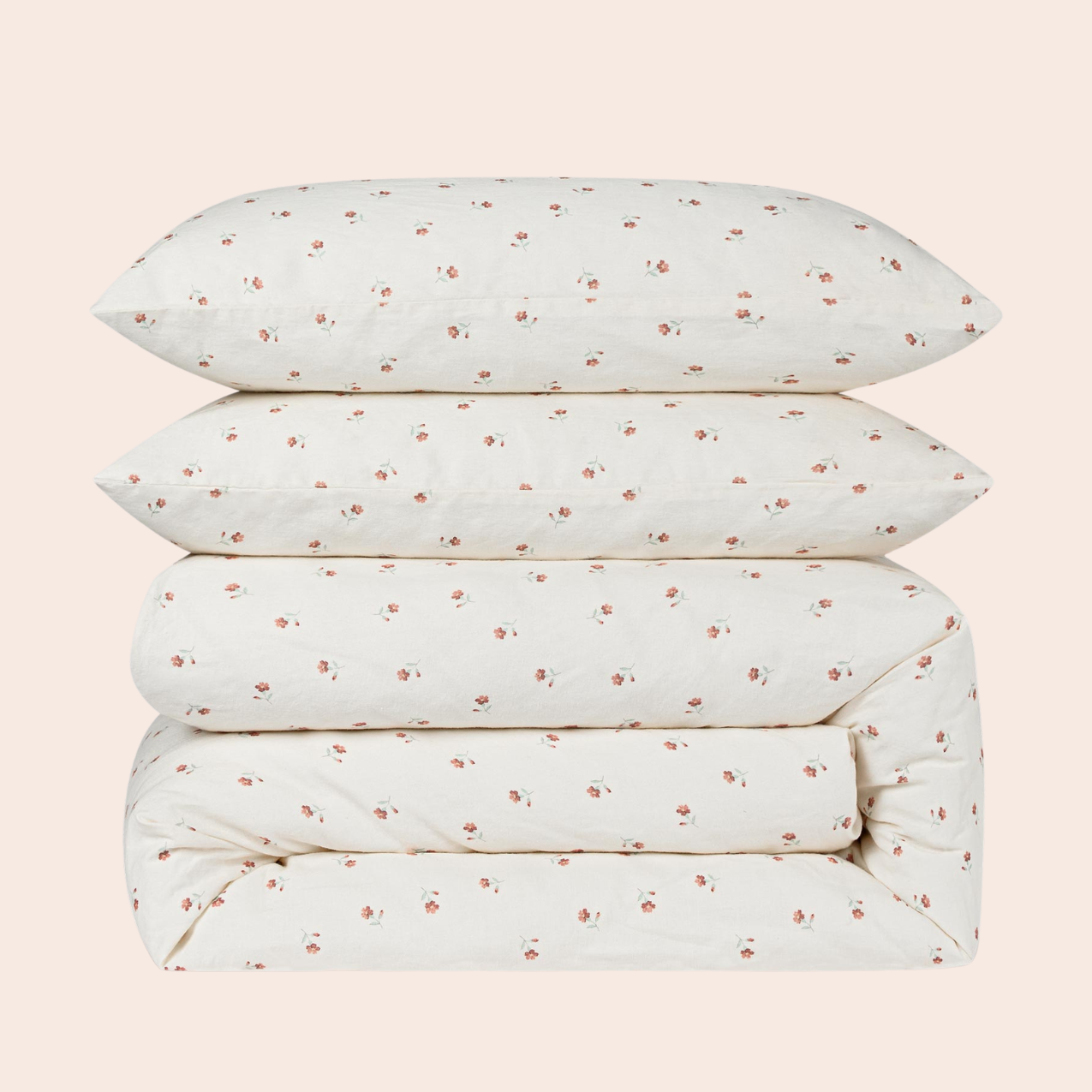 Pearl Posy Bud Linen Blend Duvet Cover