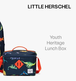 Herschel Supply Co. Youth Heritage Crossbody Dino Lunch Box in Navy/Multi
