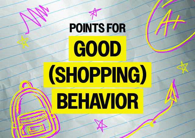 POINTS FOR GOOD (SHOPPING) BEHAVIOR