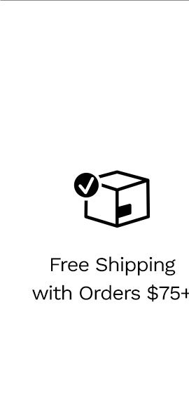 Free shipping with orders $75+