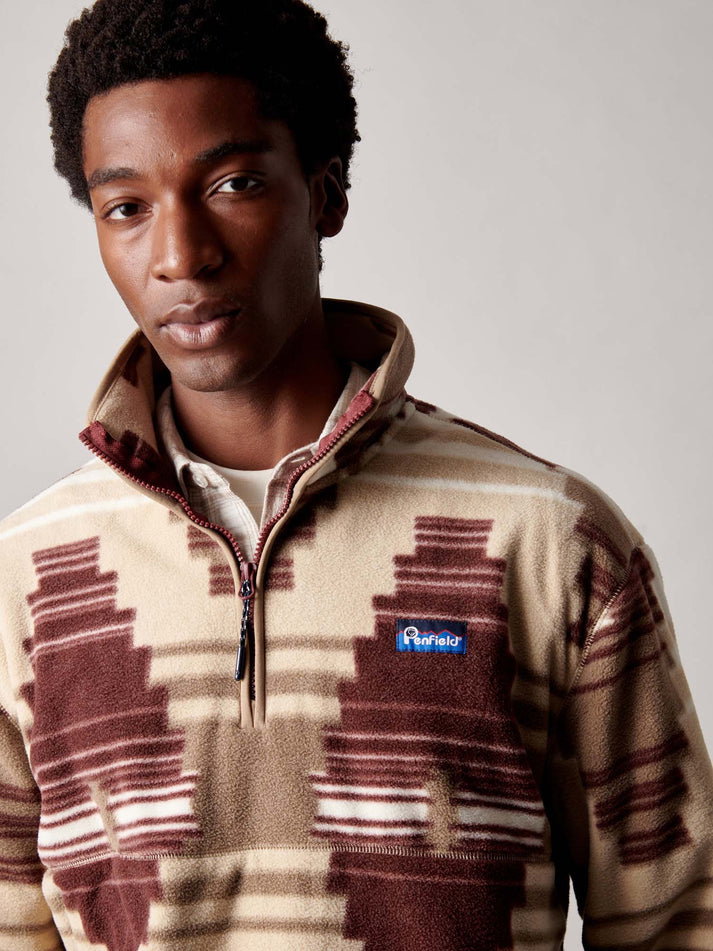 Forefounders Graylock Fleece ¼ Zip in Lead Gray