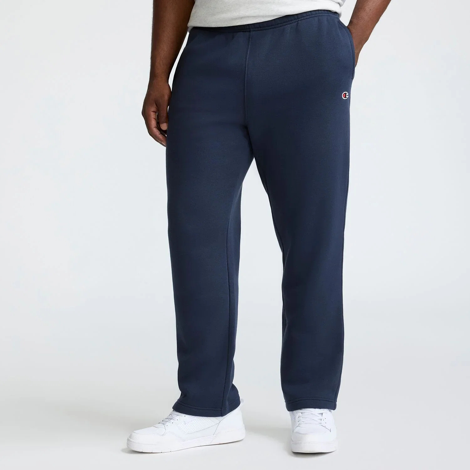Image of Powerblend Sweatpants, Open Hem, C Logo - Big & Tall