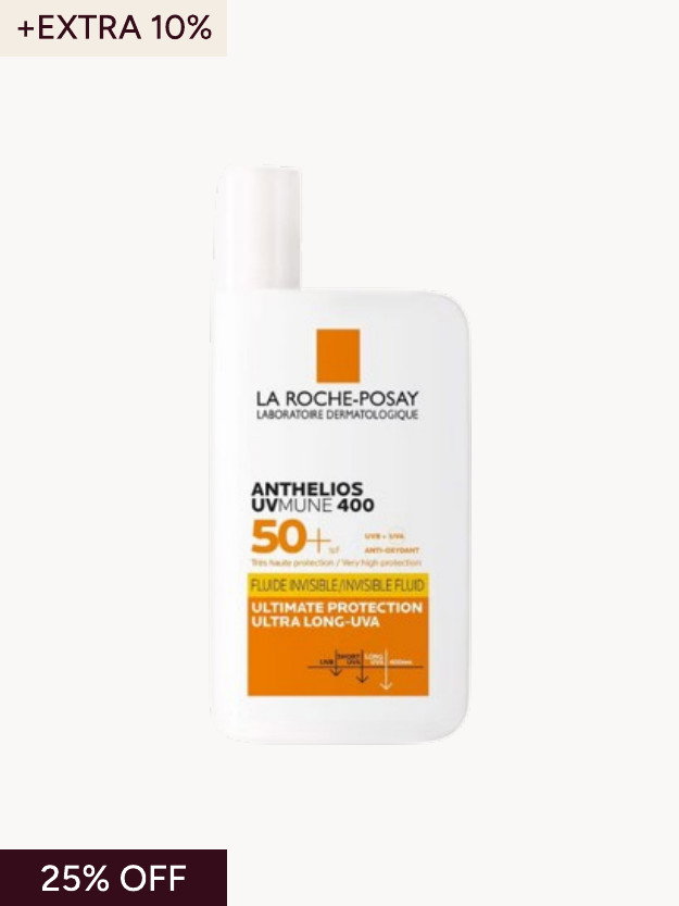 La Roche-Posay Anthelios UVMune 400 Invisible Fluid Non-Perfumed Suncream SPF50+ 50ml