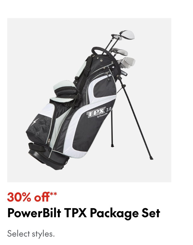 Powerbilt TPX Package Set
30% off
Our ticket price. Select styles.
