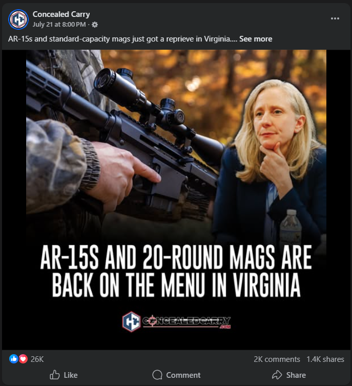 Virginia gun legislation back on the table