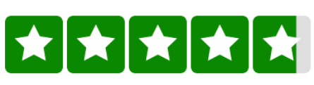 Trustpilot 4.7 star rating