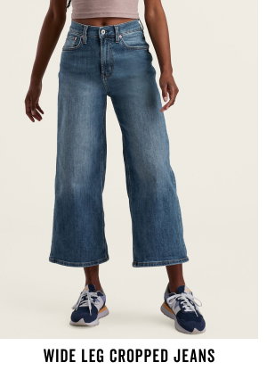 Shop the Wide Leg Cropped Jeans