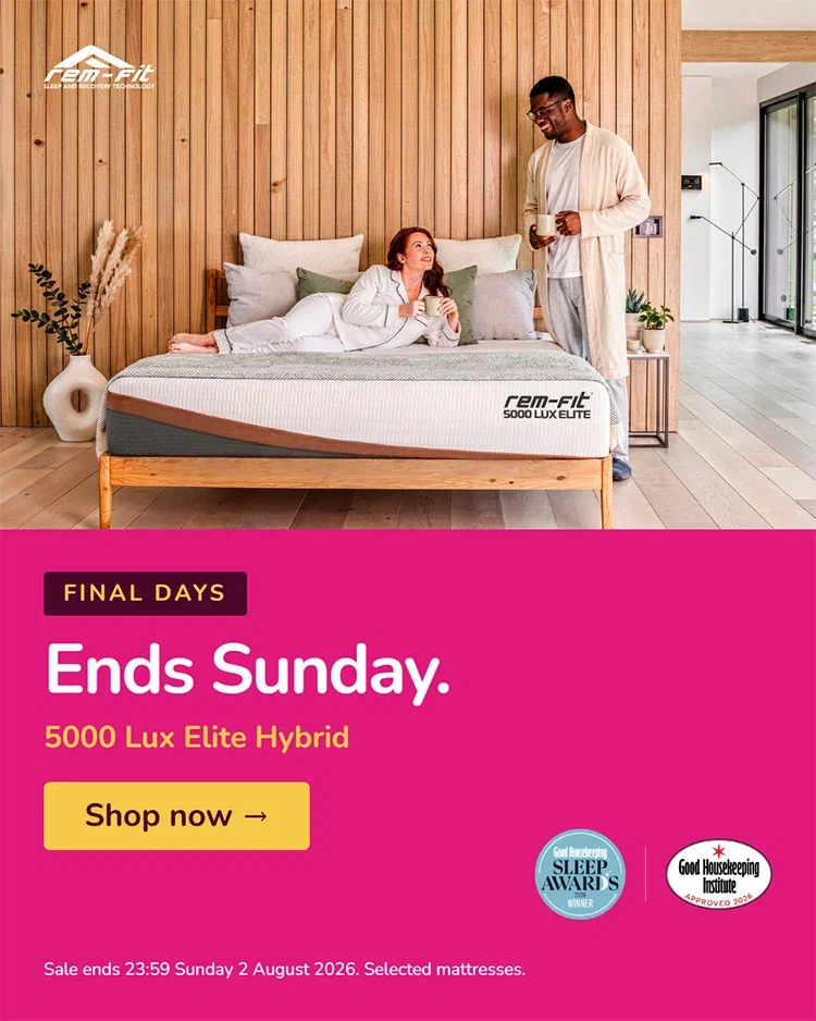 REM-Fit Summer Sale — up to 20% off mattresses, ends tonight