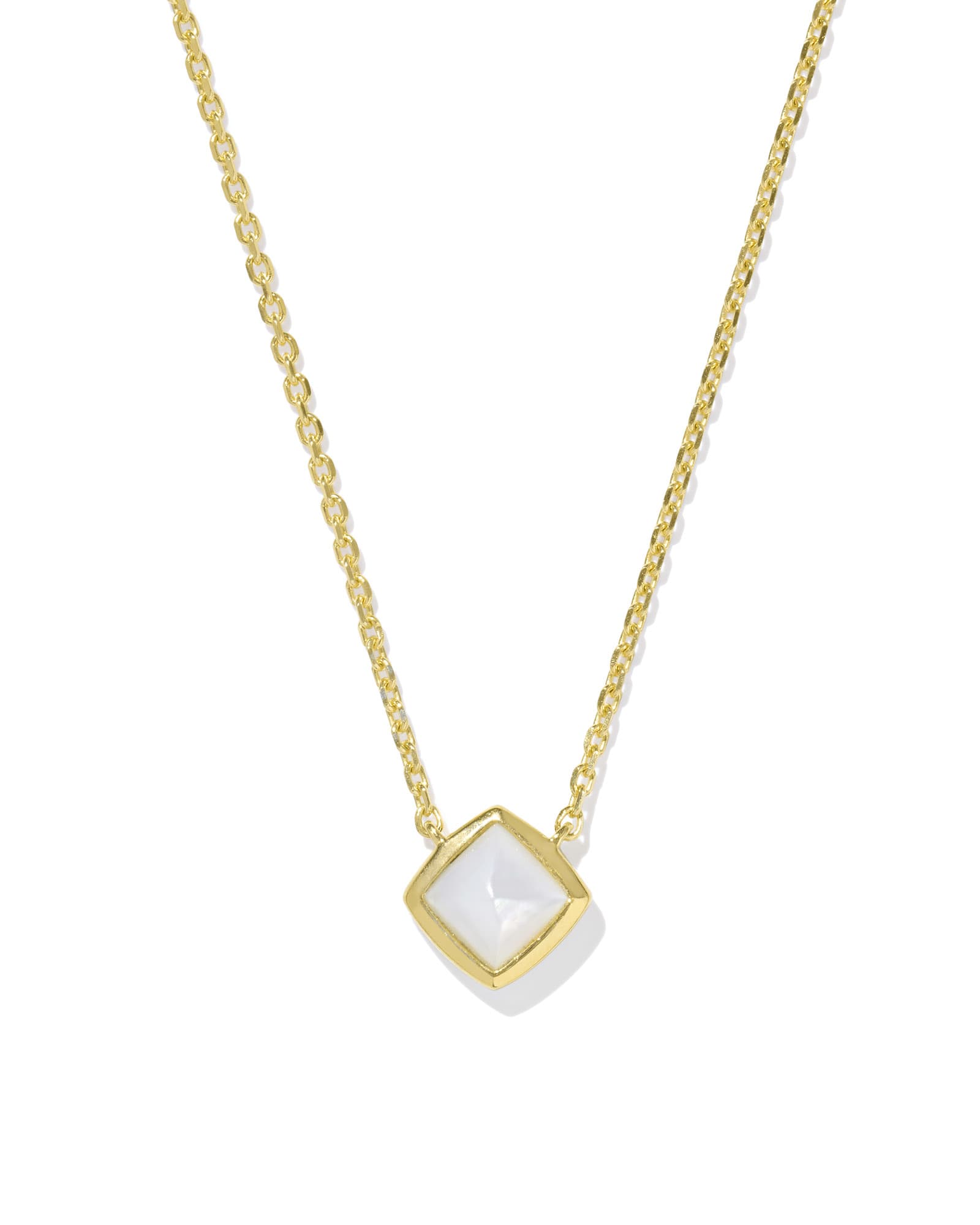 Image of Kendra Scott Alani 18k Gold Vermeil Pendant Necklace in Ivory Mother-of-Pearl | Mother Of Pearl