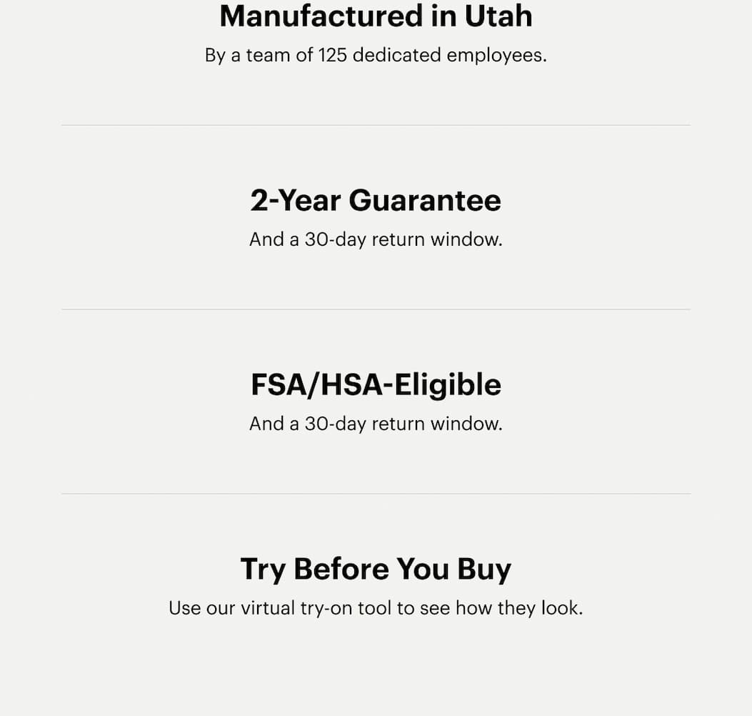 Manufactured in Utah | 2-year Guarantee | FSA/HSA-Eligible | Try Before You Buy 