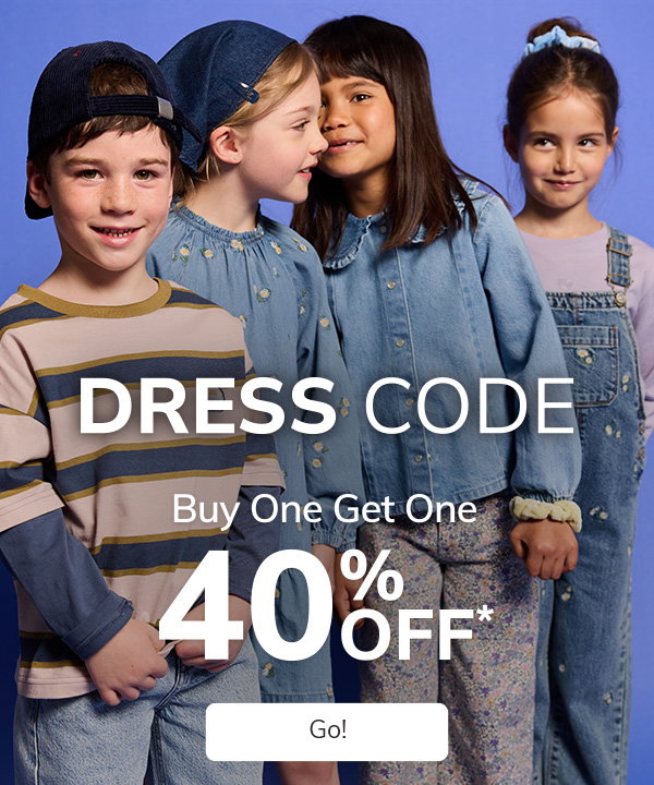 Dress code: buy One Get One 40% off*