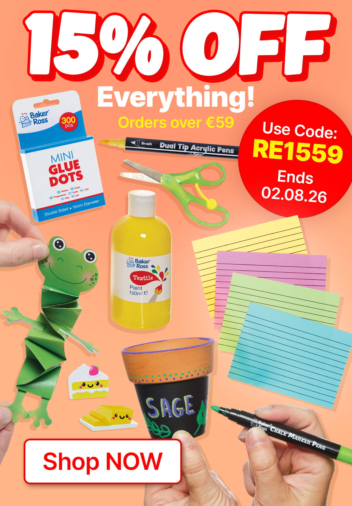 15% OFF Everything