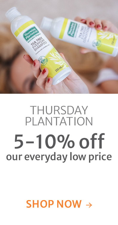 5-10% off our everyday low price on Thursday Plantation