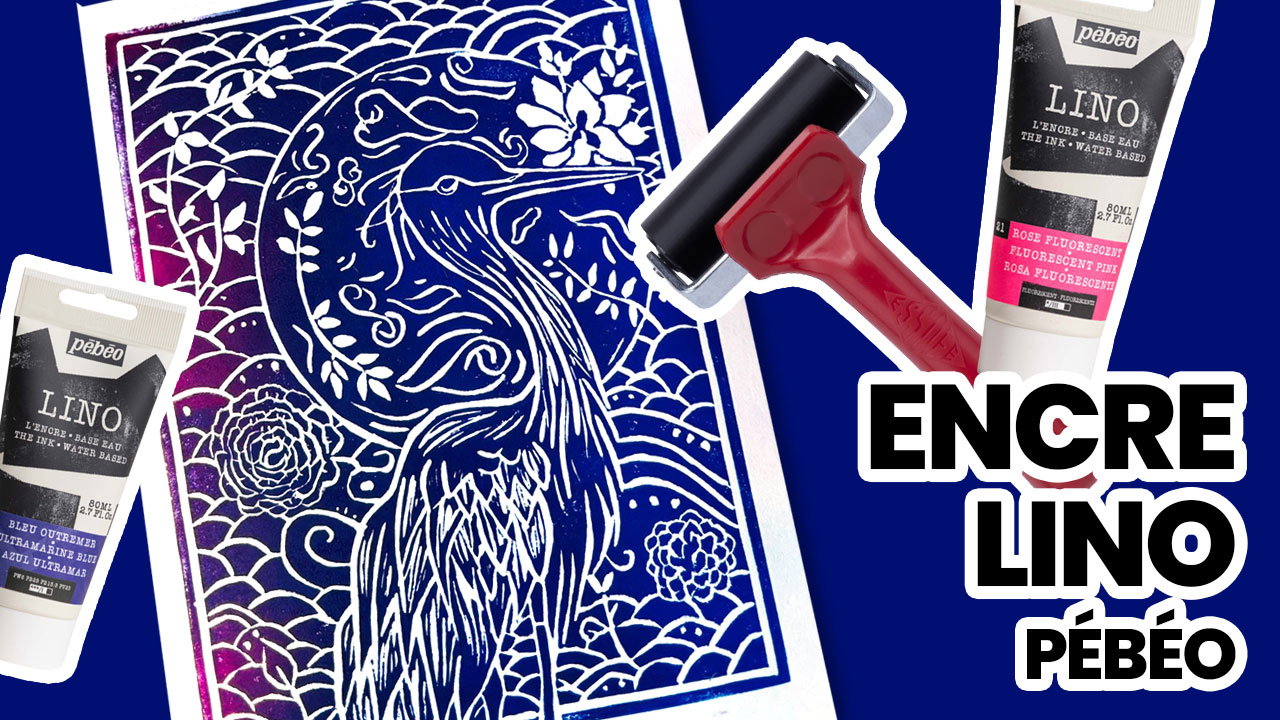 FR Imprimer des illustrations avec les encres linogravure Pébéo 