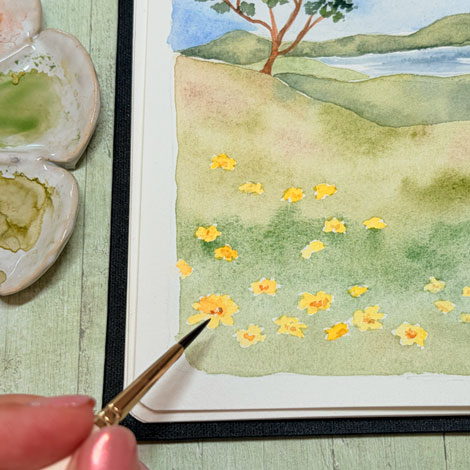 Paysage à l’aquarelle : tutoriel facile pour peindre un paysage