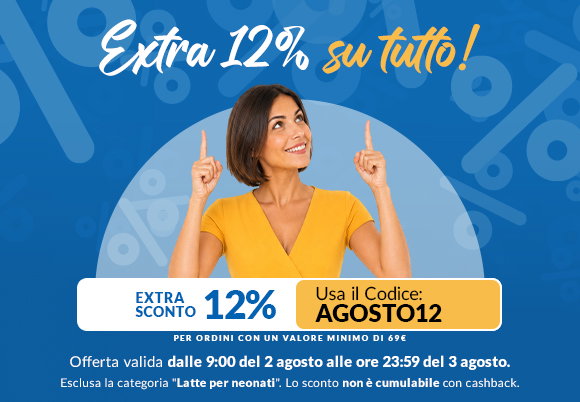 Extra sconto del 12% su una spesa minima di €69, affrettati!