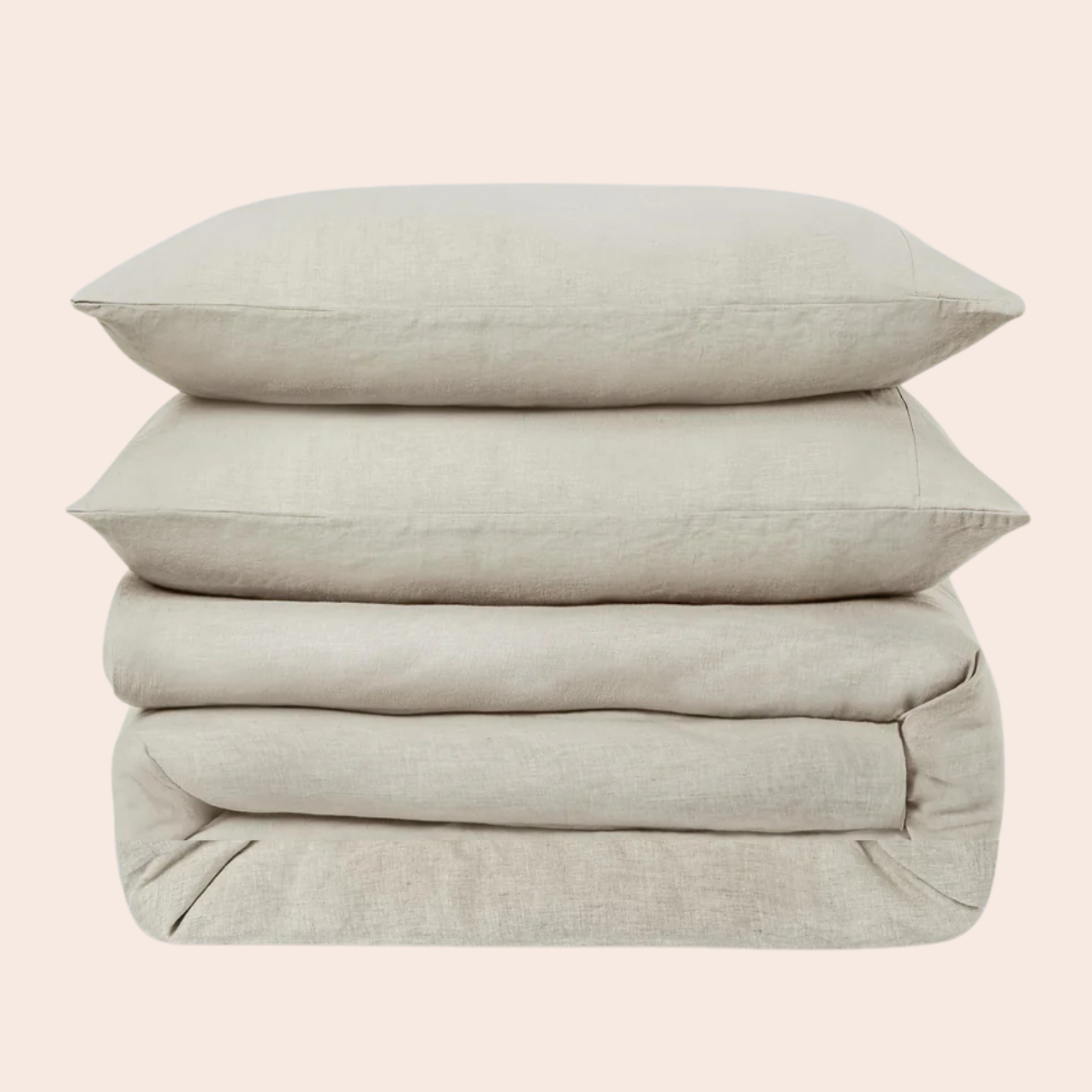Oatmeal 100% Linen Duvet Cover