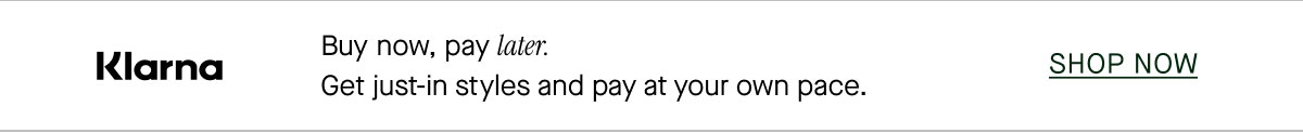 Buy now, pay later with Klarna