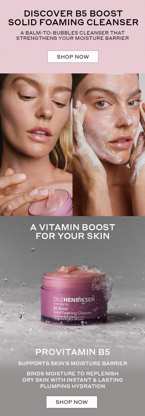 DISCOVER B5 BOOST SOLID FOAMING CLEANSER