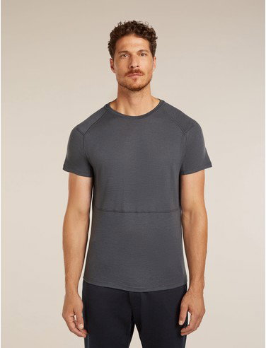 Men's Merino 200 Waffle Elevation Short Sleeve T-Shirt - Obsidian / S