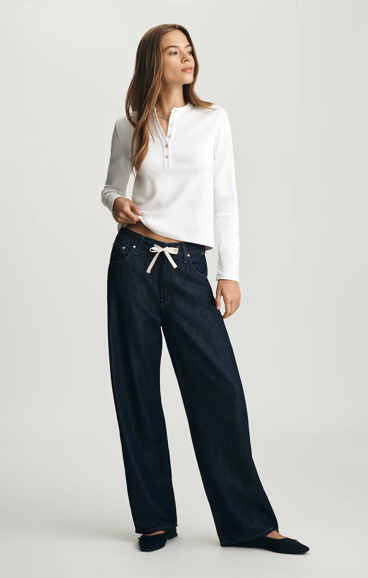Image of NELLA WIDE LEG IN RINSE WELL BLUE