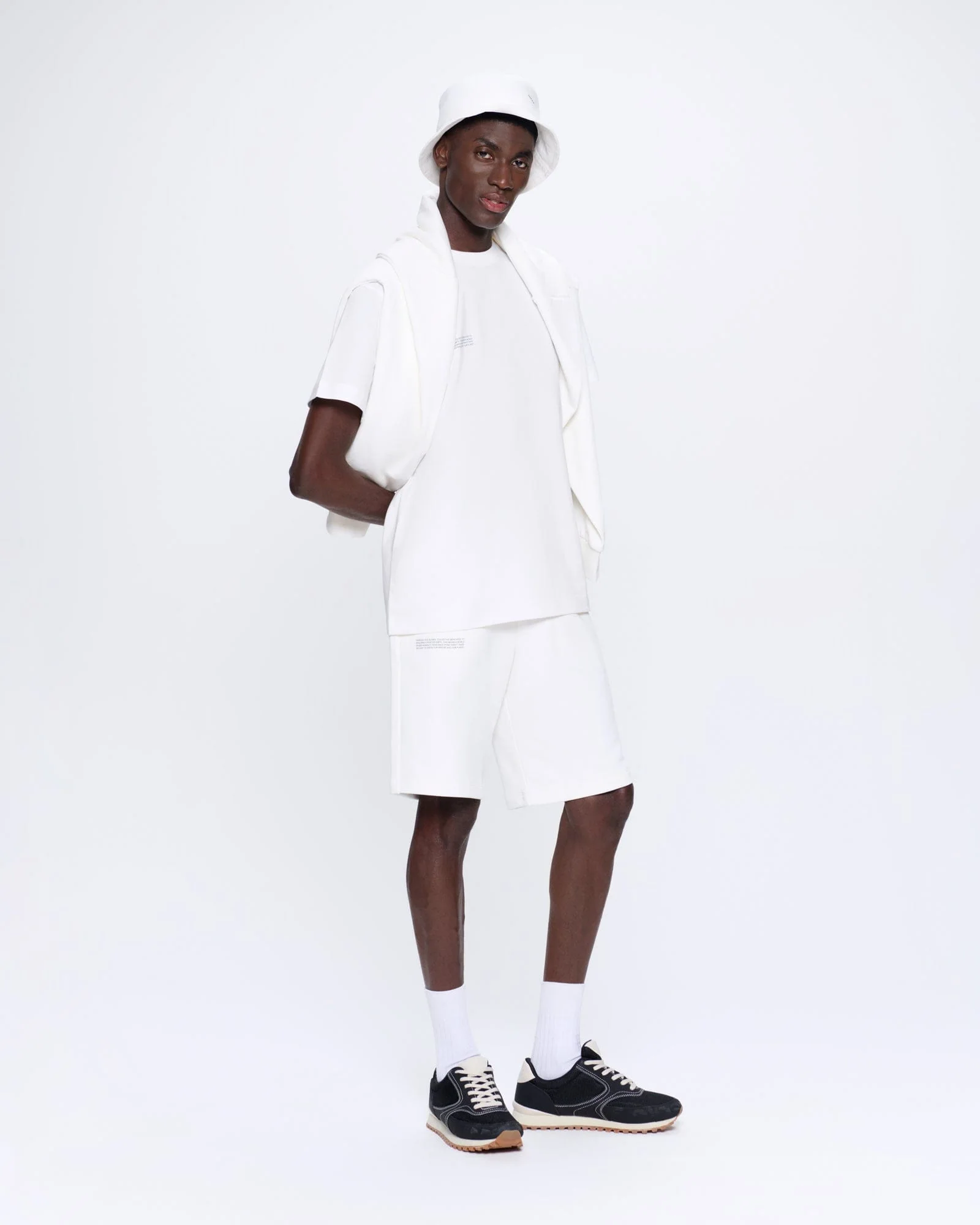 Image of Mens 365 Midweight Long Shorts—off-white