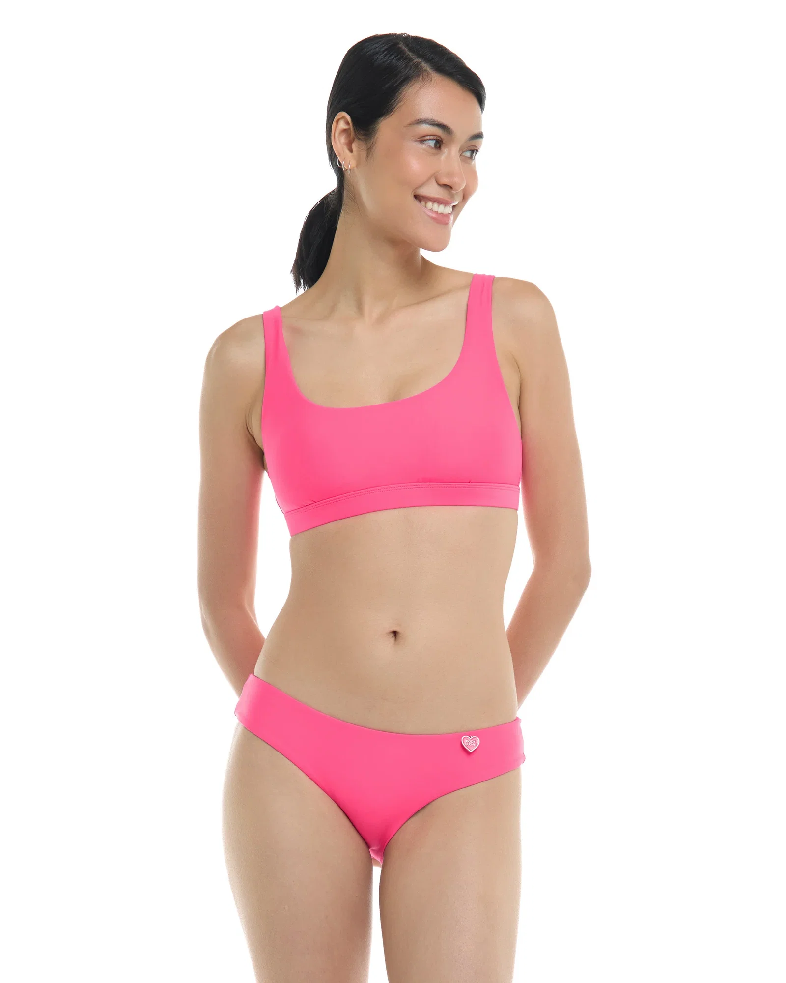 Image of Smoothies Star Cross-Over Sports Bra - Bubble Gum