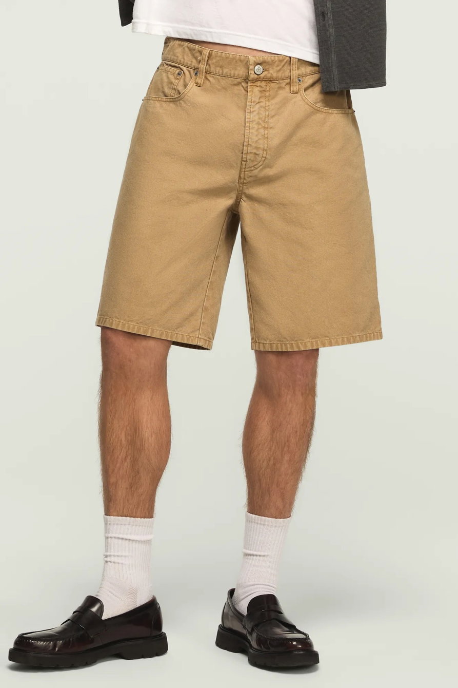 Image of Lucky Brand Loose 5 Pocket Canvas Short - Men's Shorts Denim Jean in Phantom