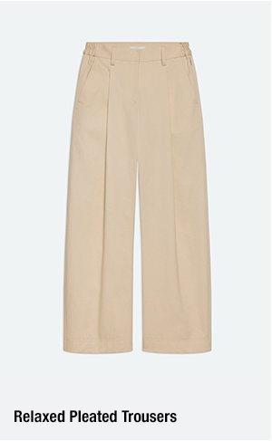 Relaxed Pleated Trousers