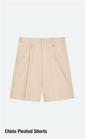 Chino Pleated Shorts