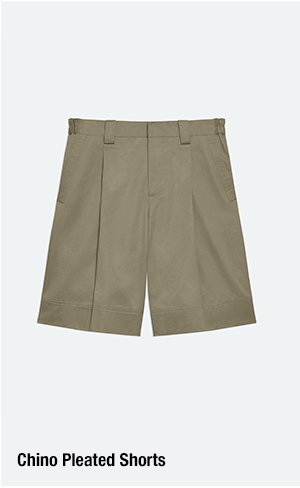 Chino Pleated Shorts