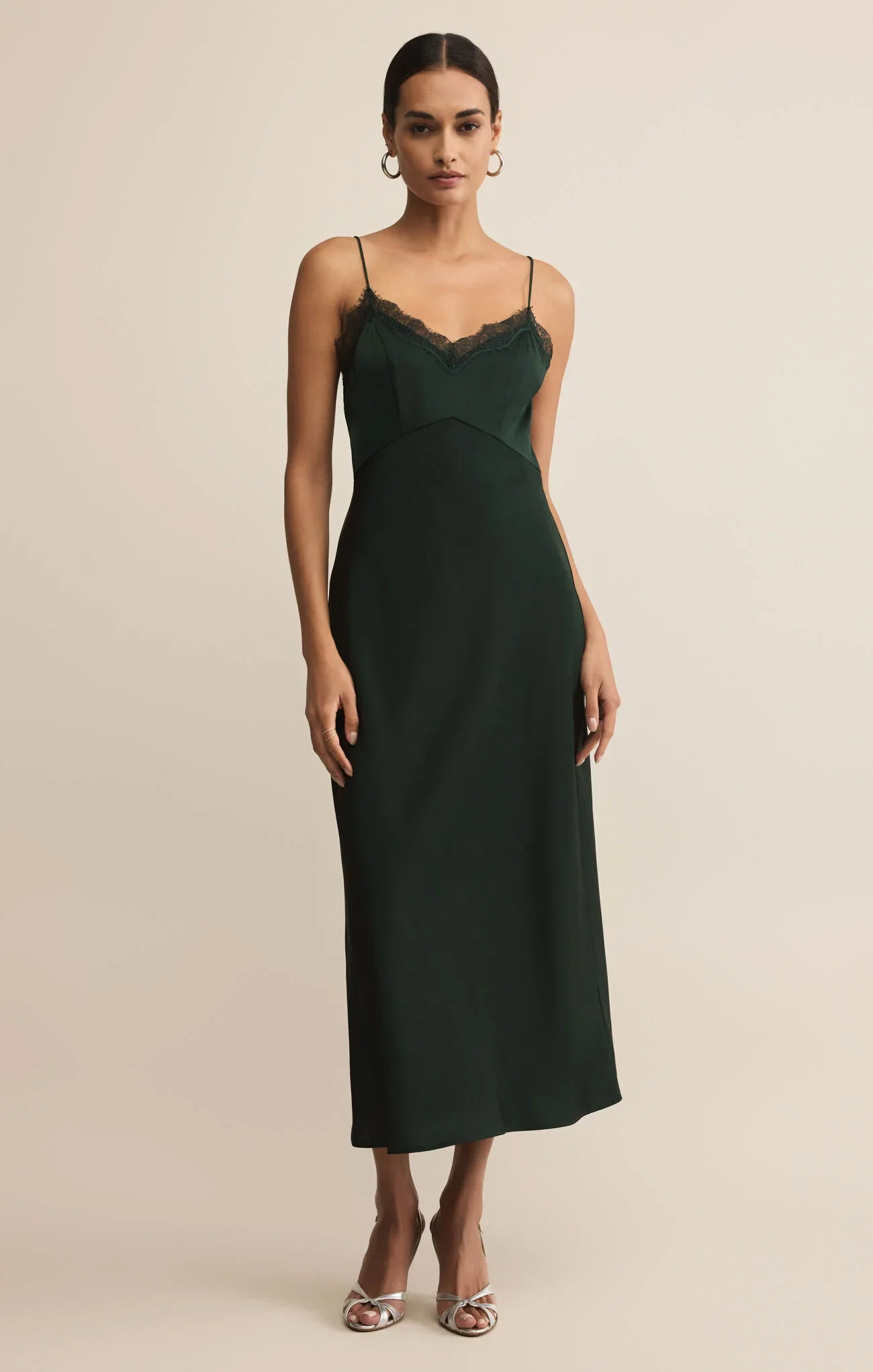 Image of Z Supply Garland Green After Hours Midi Dress