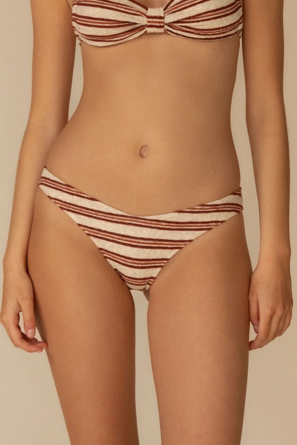 Image of Montce Joan Stripe Lulu (Zig-Zag Stitch) Bikini Bottom