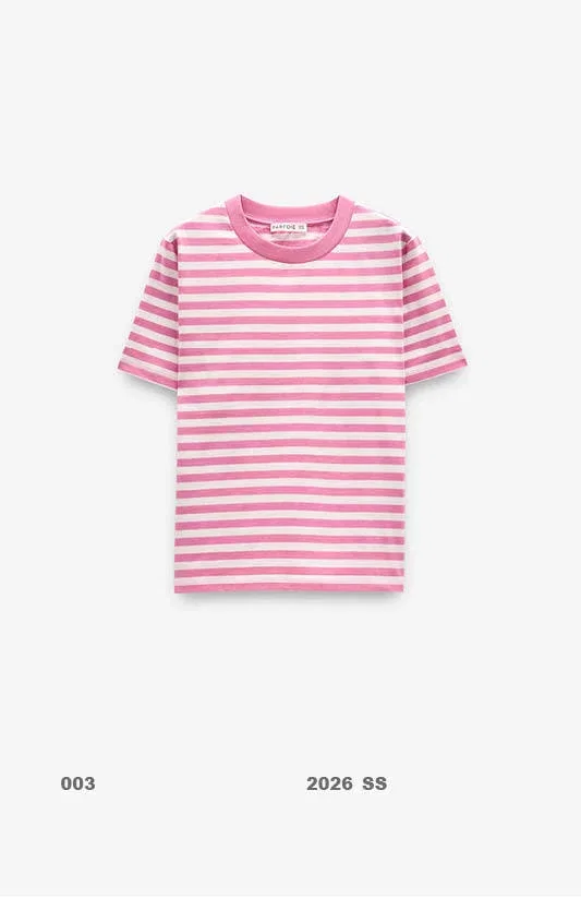 Cotton t-shirt with stripes