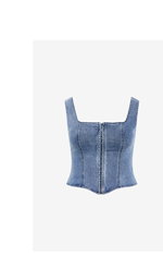 Shop the Lara Denim Corset Top