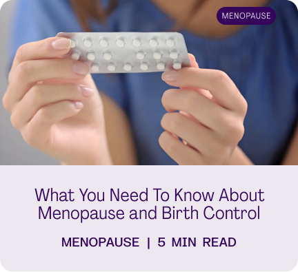 Menopause and birth control