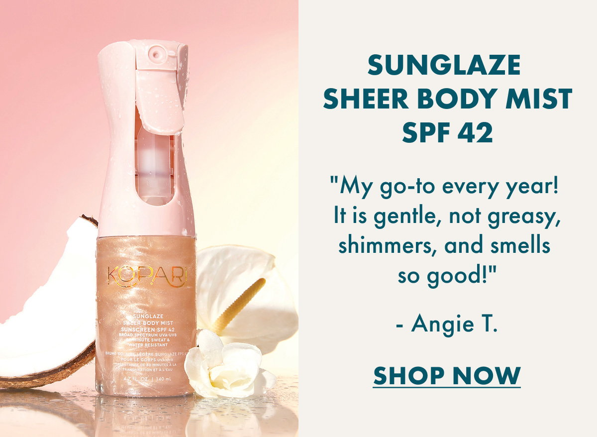 Sunglaze Sheer Body Mist Sunscreen SPF 42