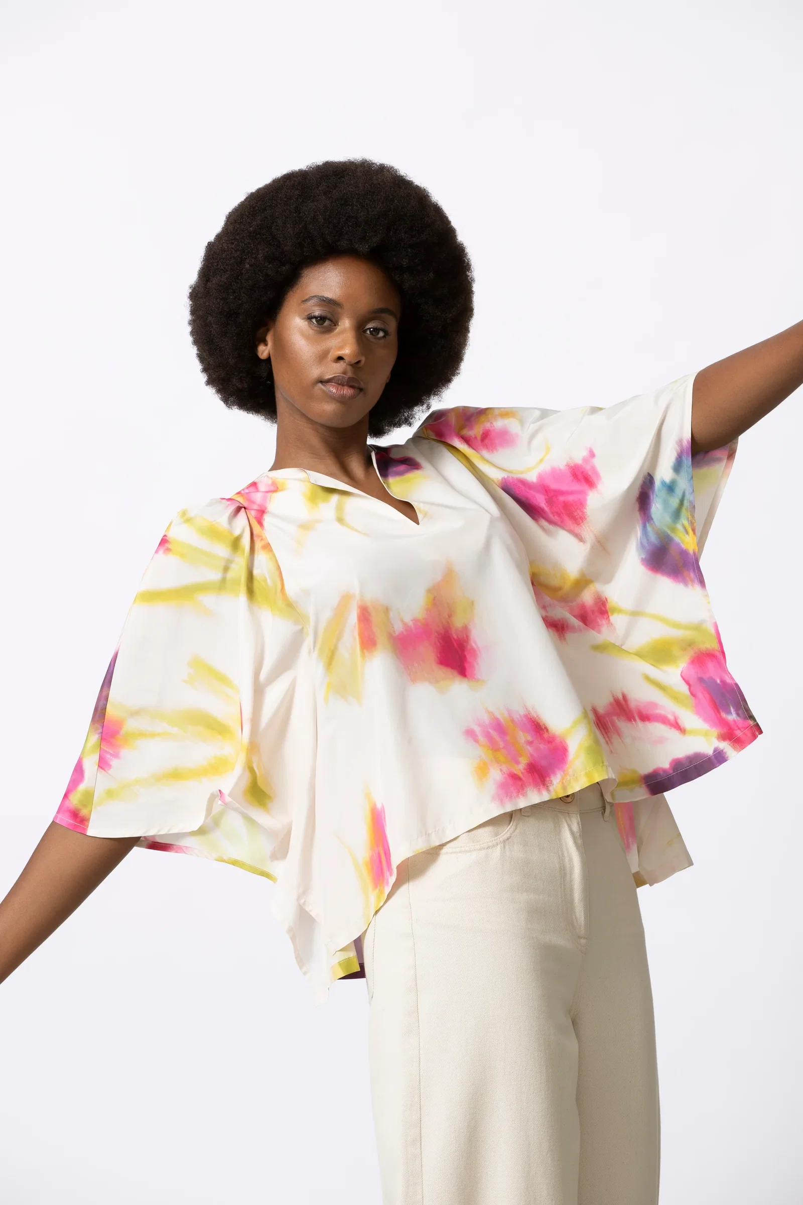 Image of HALLEN print top